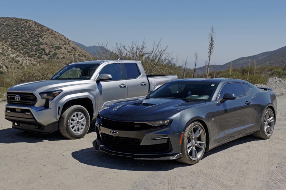 2024 Toyota Tacoma and 2019 Chevy Camaro